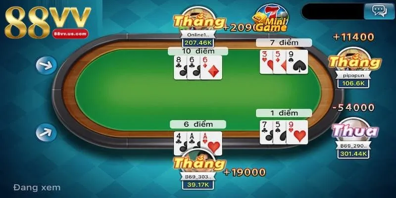 Trò chơi đánh bài ba cây mang đến trải nghiệm tối ưu cho mọi thành viên